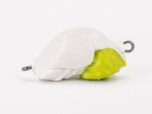 SandSpawn High Tide white and chartreuse artificial sand flea lure for DIY rigging