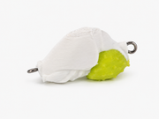 SandSpawn High Tide white and chartreuse artificial sand flea lure for DIY rigging